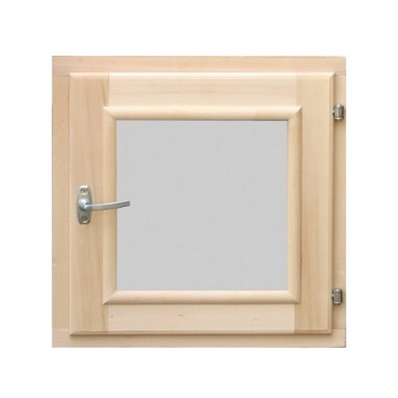 Окно для бани 450*450  (стеклопакет / липа)