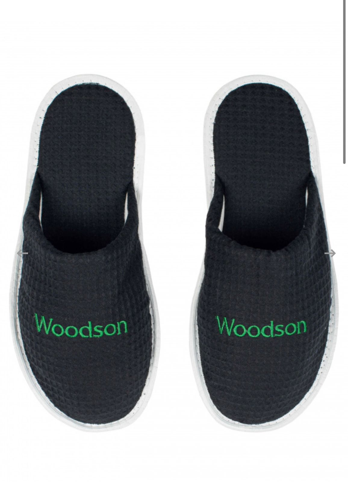 Тапочки Woodson, вафельные с закрытым мысом (43- 46), черный цвет
